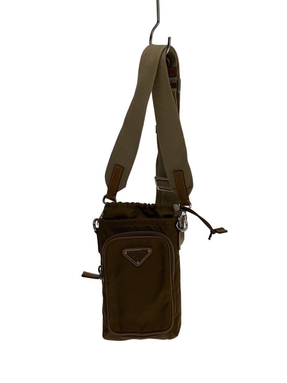 Prada Phone Crossbody Bag Brown